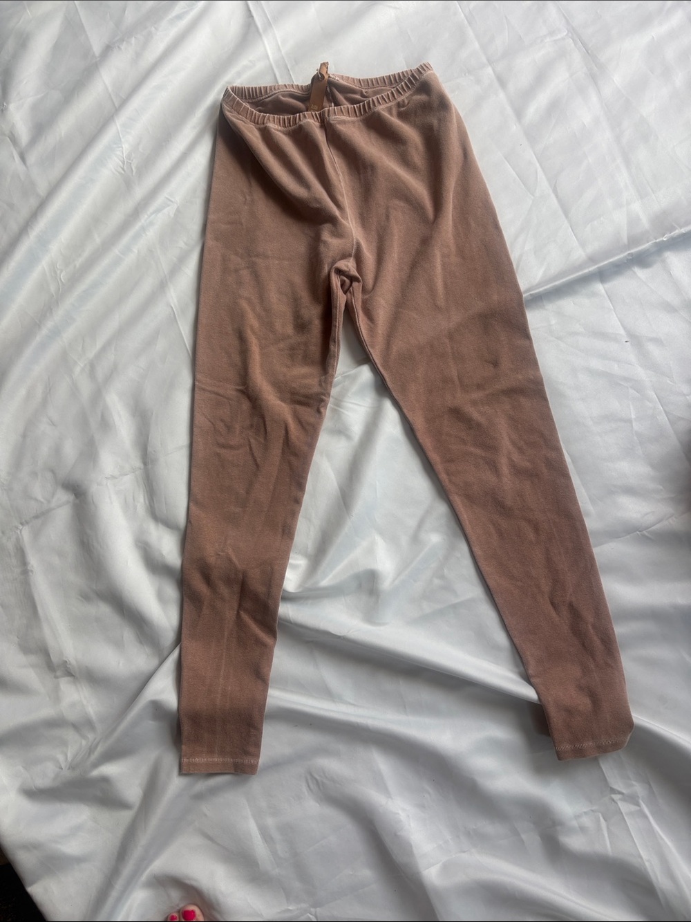 SKIMS Ribbed Leggings in Tan